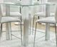 Furniture of America® Richfield II Glass Top Counter Height Table with Silver Legs-0