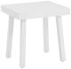 Linon Alora White Aluminum Outdoor Side Table-0
