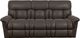 La-Z-Boy® Mateo Chocolate Leather Power Wall Reclining Sofa with Headrest-1