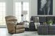 La-Z-Boy® Reed Beige Leather Manual Rocking Recliner-2