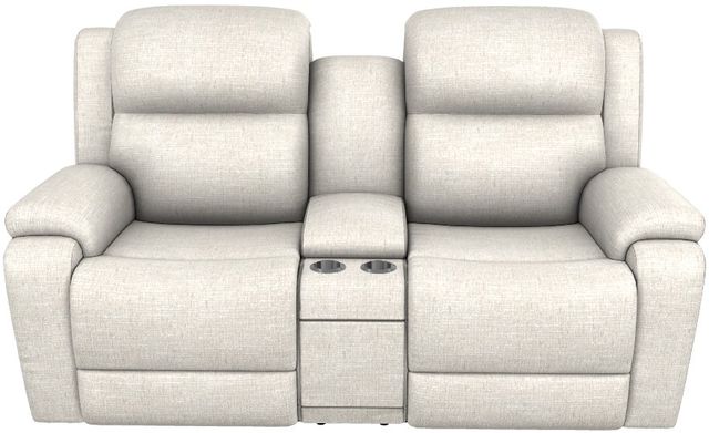 La-Z-Boy® Dorian Dove Power Reclining Loveseat with Console and Headrest-1