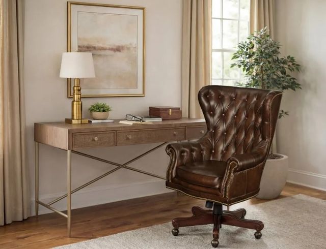 Hooker® Furniture EC Erin Sedona Grand Piano Swivel Tilt Executive Chair-1