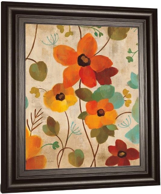 Classy Living Silvia Vassileva Vibrant Embroidery III 22" Wall Art-3