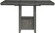 Signature Design by Ashley® Hallanden Antiqued Gray Counter Dining Table-1