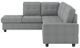 Homelegance® Maston 2-Piece Gray Right-Arm Facing Reversible Sectional-4