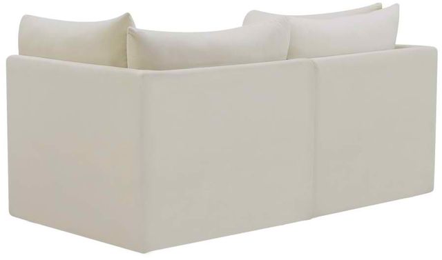 Meridian Furniture Jacob Cream 66" Modular Velvet Sofa-3