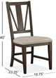 Magnussen Home® Westley Falls Graphite Side Chair-2
