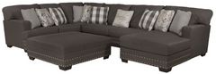 Jackson Furniture Crawford 4-Piece Metal Right Side Facing U-Shape Chaise Sectional