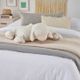 Nourison Home™ Plush Lines Ivory Throw Pillow-3