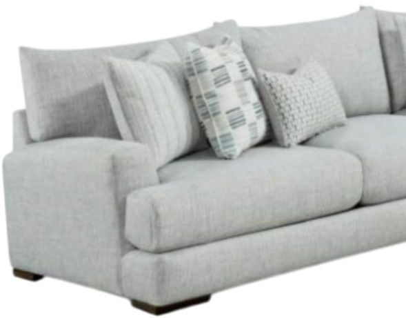 Fusion Furniture Entice Paver 4-Piece Light Gray Sectional-1
