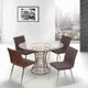 Armen Living Cafe 2-Piece Gray Dining Chairs-4