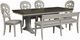 Liberty Furniture Farmhouse Reimagined 6-Piece Antique White/Chestnut Trestle Table Set-0