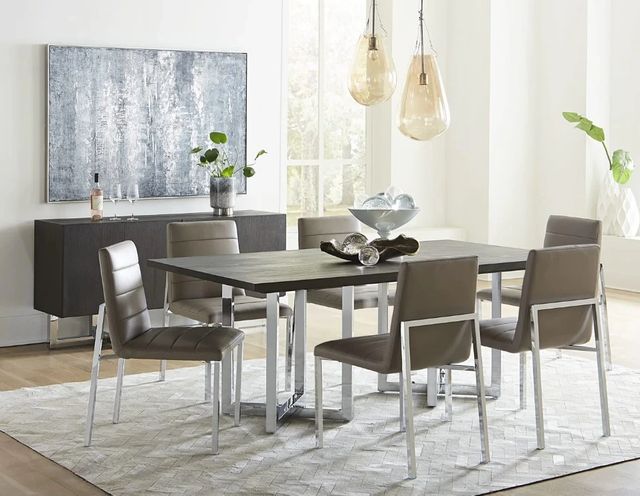 Modus Furniture Amalfi Taupe Upholstery Dining Side Chair-1