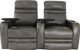 RowOne Cortés Home Entertainment Seating Gray 2-Chair Straight Row-0