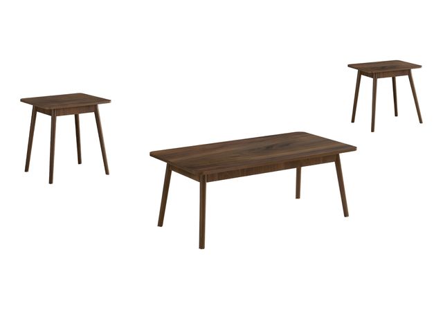Monarch Specialties Inc. 3-Piece Walnut Table Set-0