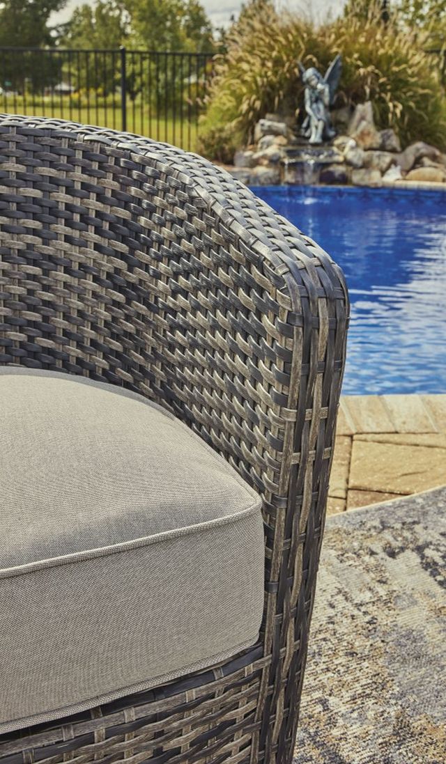 Signature Design by Ashley® Coulee Mills Brown Swivel Lounge with Cushion-4