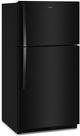 Whirlpool® 33" 21.3 Cu. Ft. Black Top Freezer Refrigerator with Total Coverage Cooling-2