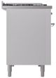 Ilve® Nostalgie II Series 48" White Pro Style Dual Fuel Range-2