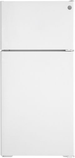 GE® 28 in. 16.6 Cu. Ft. White Top Freezer Refrigerator