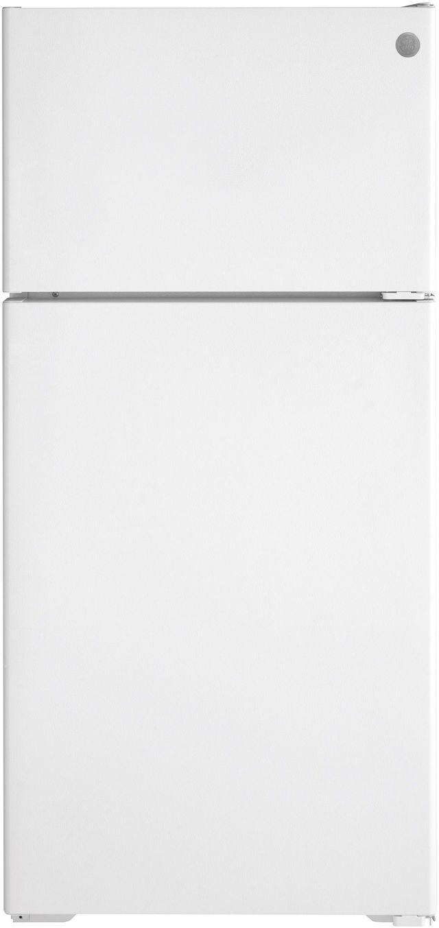 GE® 28 in. 16.6 Cu. Ft. White Top Freezer Refrigerator