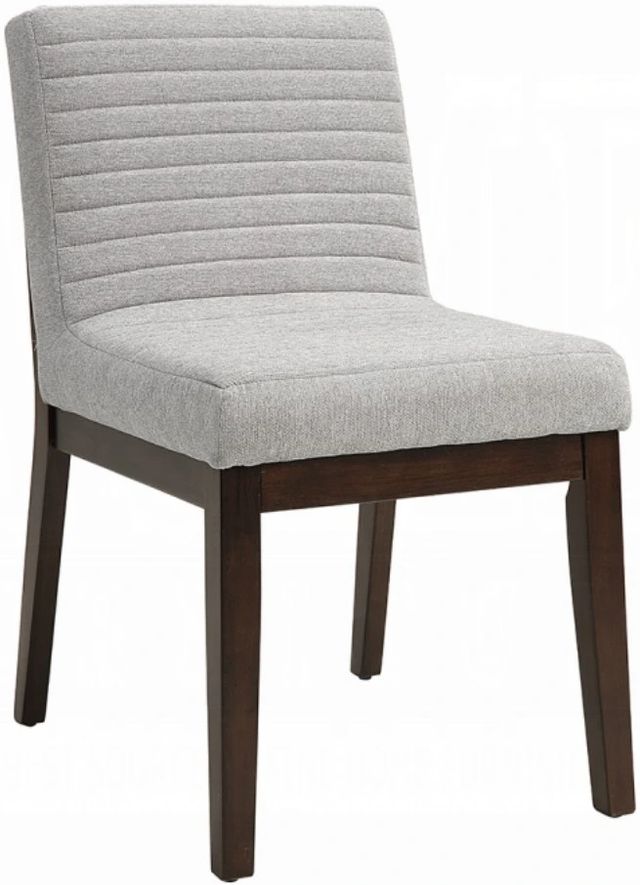 ACME Furniture Edwyn 2-Piece Brown/Gray Upholstered Side Chair Set-0