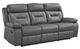 Homelegance® Laconia Dark Gray Double Manual Reclining Sofa-0
