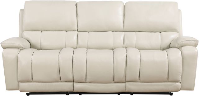 New Classic® Home Furnishings Cicero Cream Reclining Sofa-1