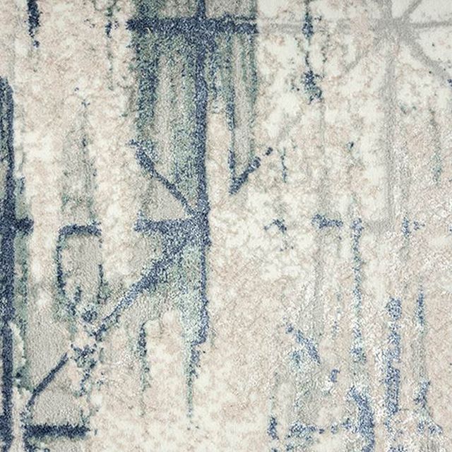 LR Home Antalya Blue/Beige 8'x10' Rectangular Rug-1