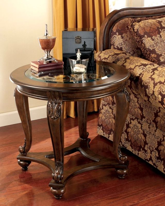 Signature Design by Ashley® Norcastle 2-Piece Dark Brown Living Room Table Set-2