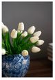 A & B Home White D5.5x13" Faux Tulip-5