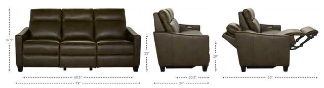 La-Z-Boy® Quinault Fog Power Reclining Sofa with Headrest-2
