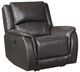 Steve Silver Co. Alexandria Chocolate Leather Power Recliner-0
