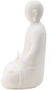 A & B Home White Buddha Figurine-2