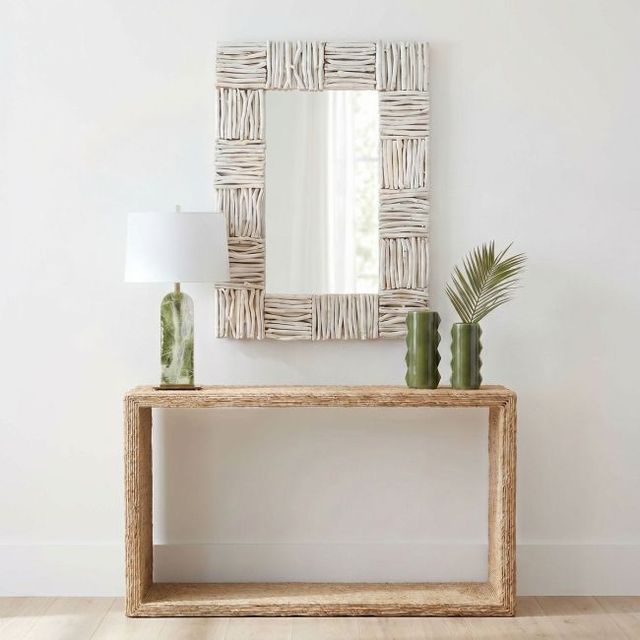 Uttermost® Lathey Bleached Teak Mirror-1