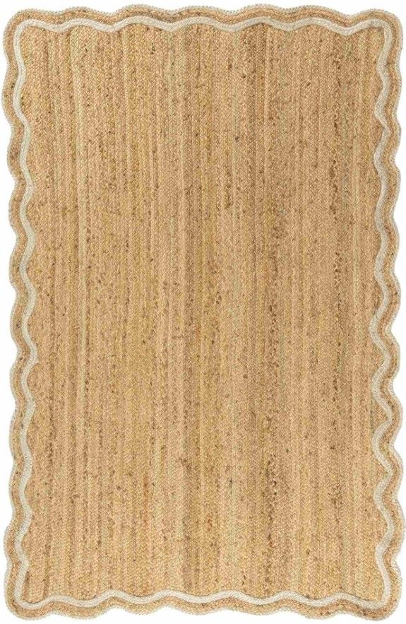 LR Home Scallop Ivory/Natural 8'x10' Area Rug-0