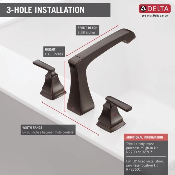 Delta Ashlyn® Roman Venetian Bronze Tub Trim-1