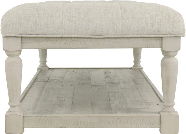 Signature Design by Ashley® Shawnalore Whitewash Coffee Table Ottoman-3