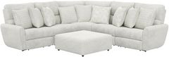 Catnapper® Majesty 4-Piece White Curved Power Reclining Sectional