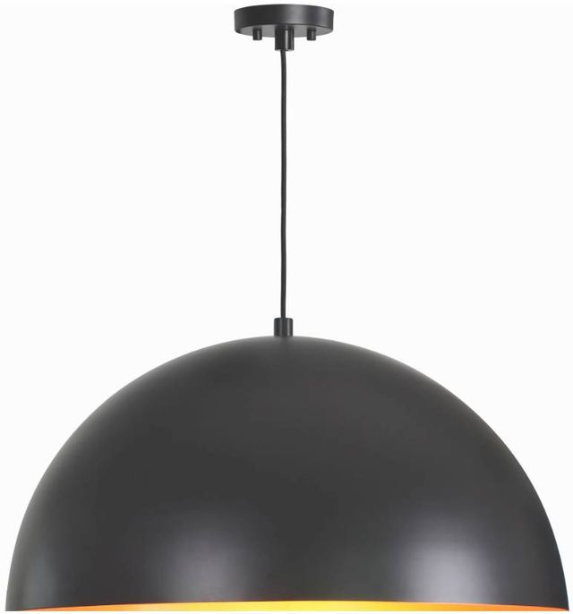 Renwil® Sina Matte Black with Gold Pendant Light-1