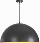 Renwil® Sina Matte Black with Gold Pendant Light-1