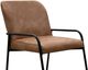 International Furniture Direct Comala Caramel Upholstered Counter Stool-1