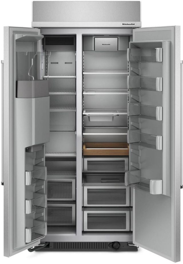 KitchenAid® 36 in. 20.8 Cu. Ft. PrintShield™ Stainless Steel Counter Depth Side-by-Side Refrigerator-1