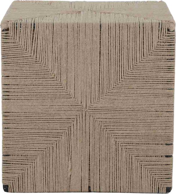 LR Home Brown Ottoman-1