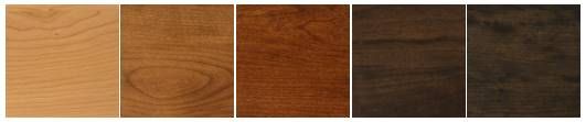 Country View Woodworking Customizable Omaha Live Edge Sap Cherry Top 48" Dining Table with Metal Base-3