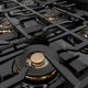 ZLINE Autograph Edition 36" 5.2 cu. ft. Dual Fuel Range with 6 Burner DuoPro™ Cooktop and Electric Convection Oven in Black Stainless Steel and Champagne Bronze Accents -5