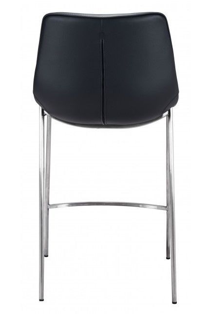 Zuo® Modern Magnus Black/Silver Counter Chair-1