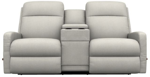 La-Z-Boy® Finley Parchment Manual Wall Reclining Loveseat with Console-1