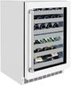 ZLINE Touchstone 4.8 Cu. Ft. Stainless Steel Wine Cooler with White Matte Glass Door-2
