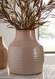 Signature Design by Ashley® Millcott 2-Piece Tan 10" Vase Set-3