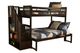 Kodiak Furniture Kelcie Dark Chocolate Twin/Full Bunk Bed with Tray-0